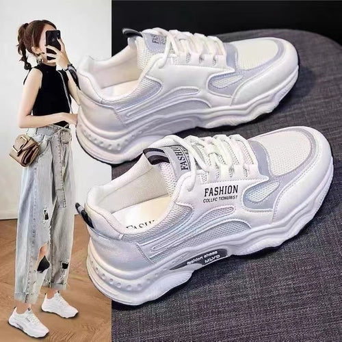 Damen Sportliche Sneakers mit atmungsaktivem Obermaterial und dämpfender Sohle EB