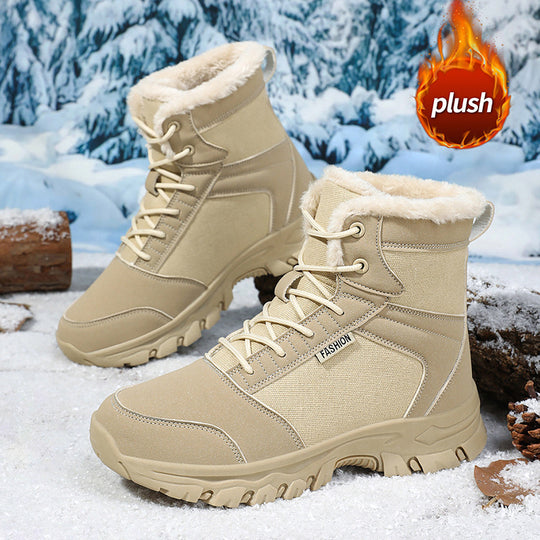 Damen gefütterte Winterstiefel mit rutschfester Profilsohle und komfortablem Innenfutter EB