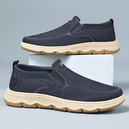 Damen Bequeme Slip-On Sportschuhe mit atmungsaktiver Oberflächenstruktur EB