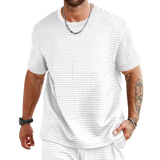 Herren lässiges T-Shirt mit strukturiertem Design EB
