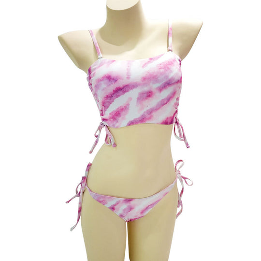 Damen Crop-Top Bikini mit verstellbaren Trägern EB