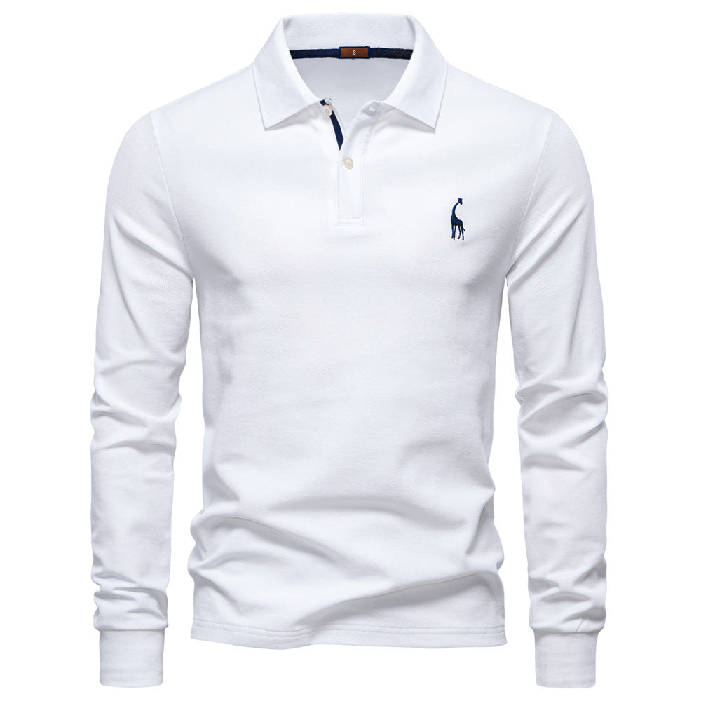 Herren Poloshirt mit klassischer Passform und kontrastierendem Kragen EB