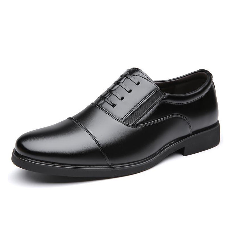 Herren Klassische Schnürschuhe aus geschmeidigem Leder mit verstärkter Sohle EB