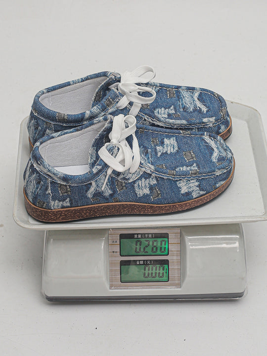 Damen Freizeitschuh mit stylishem Denim-Obermaterial und komfortabler Schnürung EB