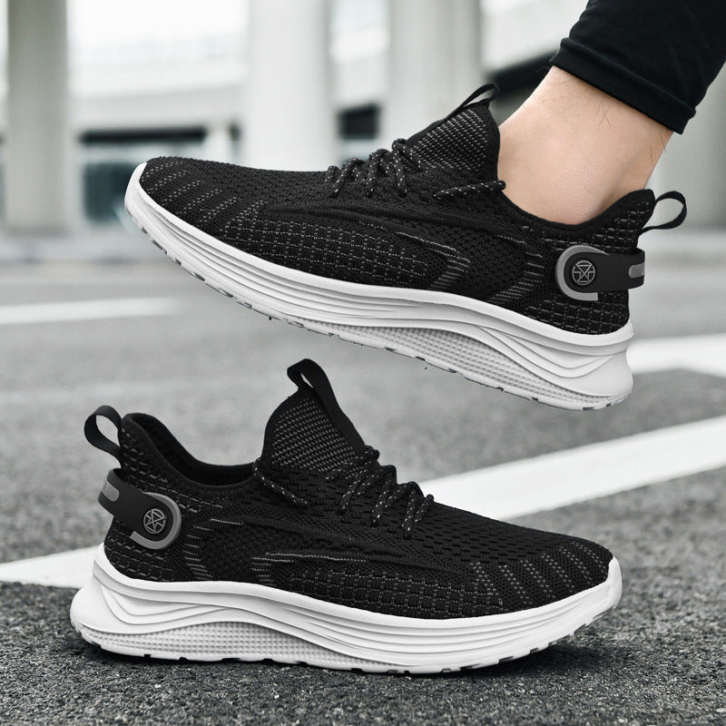 Damen Komfortable Lauf-Sneaker mit elastischem Strick-Obermaterial EB