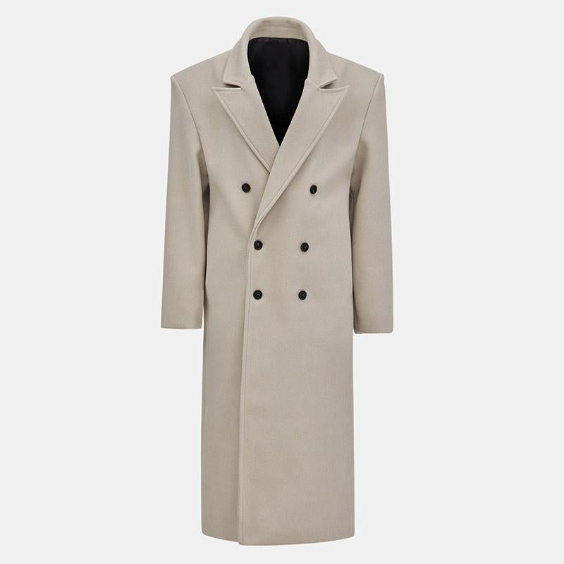 Damen Eleganter doppelt geknöpfter Trenchcoat mit taillierbarem Gürtel und schickem Schnitt EB