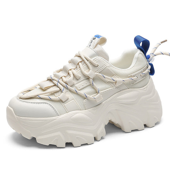 Damen Chunky Lauf-Sneaker mit innovativem Materialmix und rutschfester Sohle EB