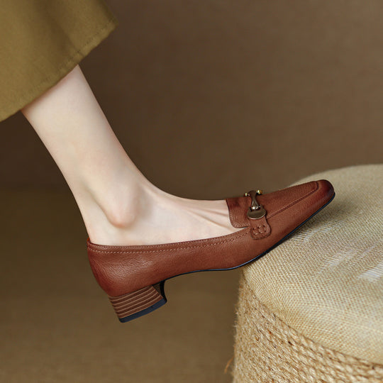 Damen elegante Slipper mit modischem Gürtel-Detail EB