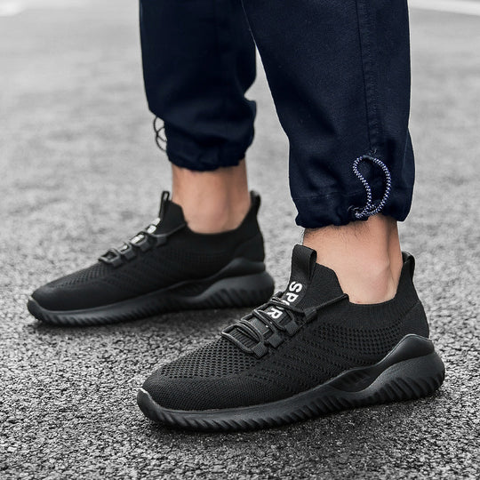 Damen Atmungsaktive Sport Sneakers mit elastischem Schnellschnürsystem EB