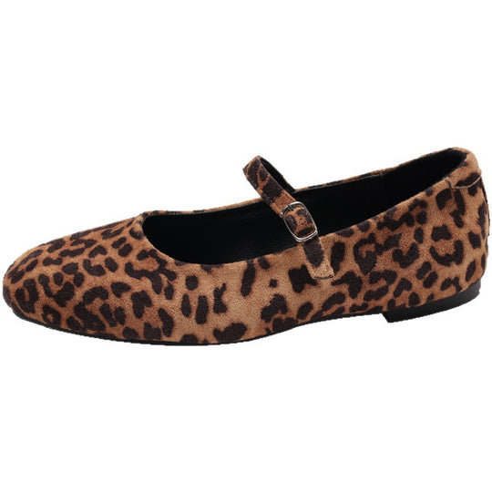 Damen Ballerina mit verstellbarem Riemchen und modischem Glanz EB