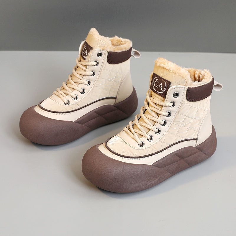 Damen modische Winterstiefel mit isolierendem Innenfutter und rutschfester Sohle EB