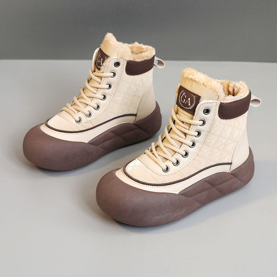Damen modische Winterstiefel mit isolierendem Innenfutter und rutschfester Sohle EB