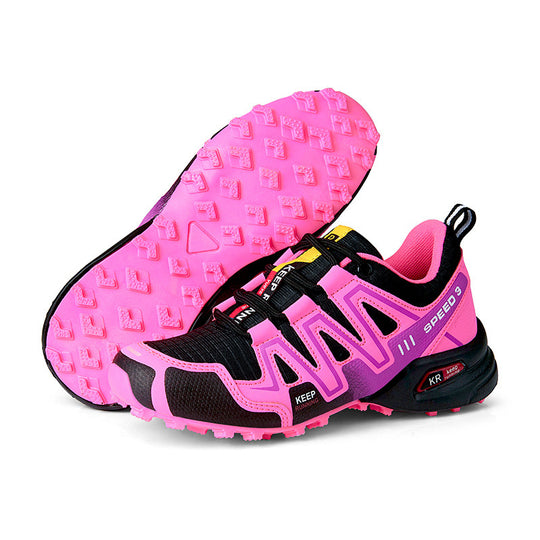 Damen Sportliche Trailrunning-Schuhe mit rutschfester Sohle und atmungsaktivem Obermaterial EB