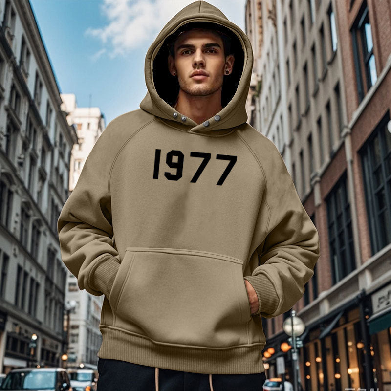 Herren Gemütlicher Kapuzenpullover mit ausgefallenem Design und praktischen Taschen EB