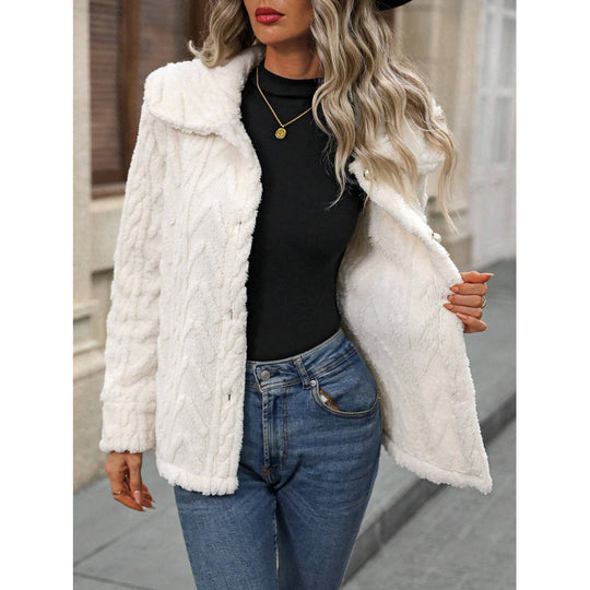 Damen kuschelige Fleecejacke EB