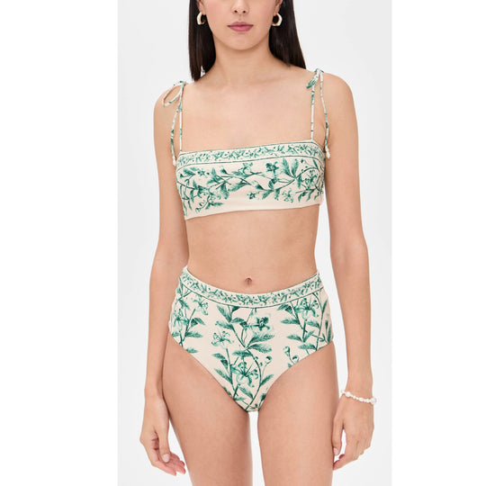 Damen Bikini-Set mit floralem Design und verstellbaren Trägern EB