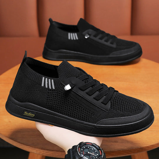 Damen Modische Sneaker mit atmungsaktivem Strickoberteil EB