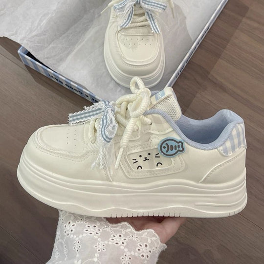 Damen Sneakers mit verspieltem Tiermotiv und komfortabler Sohle EB