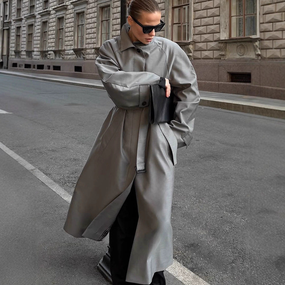 Damen eleganter Trenchcoat mit zeitgemäßen Schnitt EB