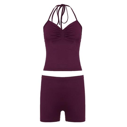 Damen Sportliches Bikini-Set mit verstellbaren Trägern und elastischem Bund EB