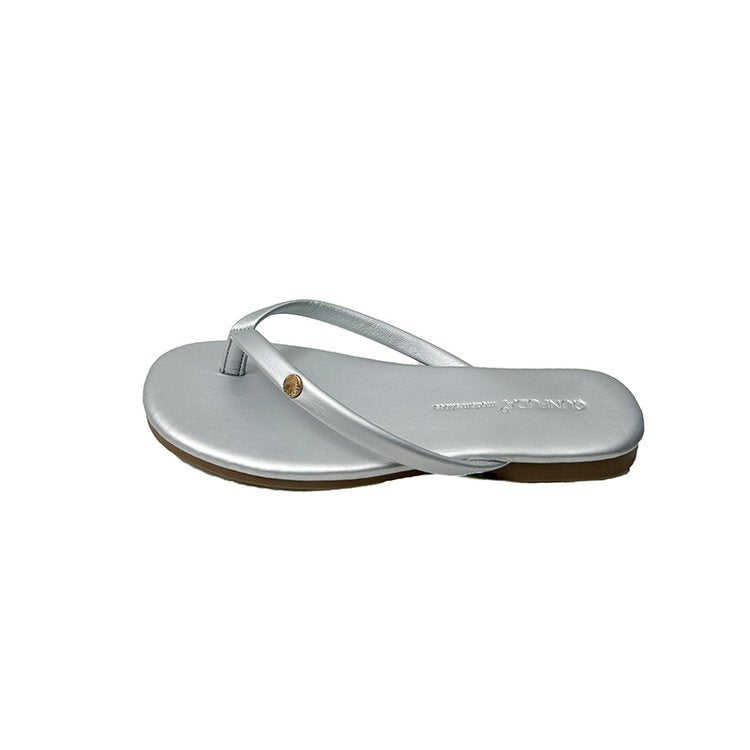 Damen Flip-Flops mit minimalistischer Riemenführung und bequemem Fußbett EB