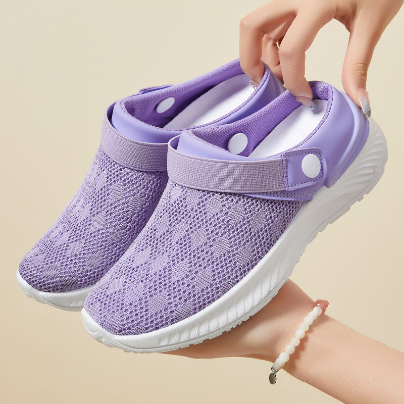 Damen Atmungsaktive Clogs mit flexiblem Tragekomfort EB