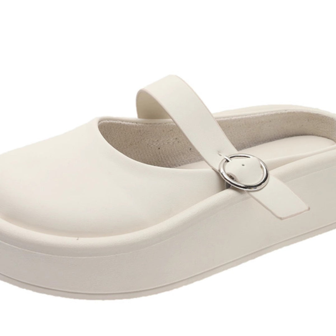Damen Clogs mit eleganter Schnalle und bequemem Innenfutter EB