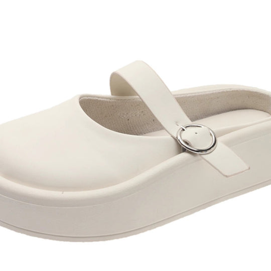 Damen Clogs mit eleganter Schnalle und bequemem Innenfutter EB