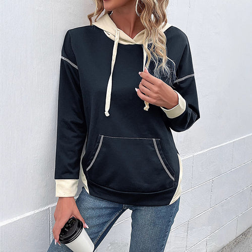 Damen Hoodie mit Kapuze und praktischen Taschen EB