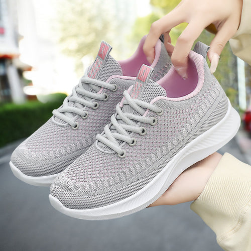 Damen Sportliche und atmungsaktive Sneakers mit rutschfester Sohle EB