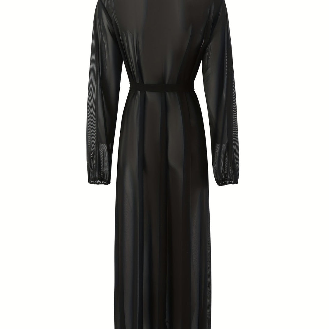 Damen Transparenter Maxikleid EB