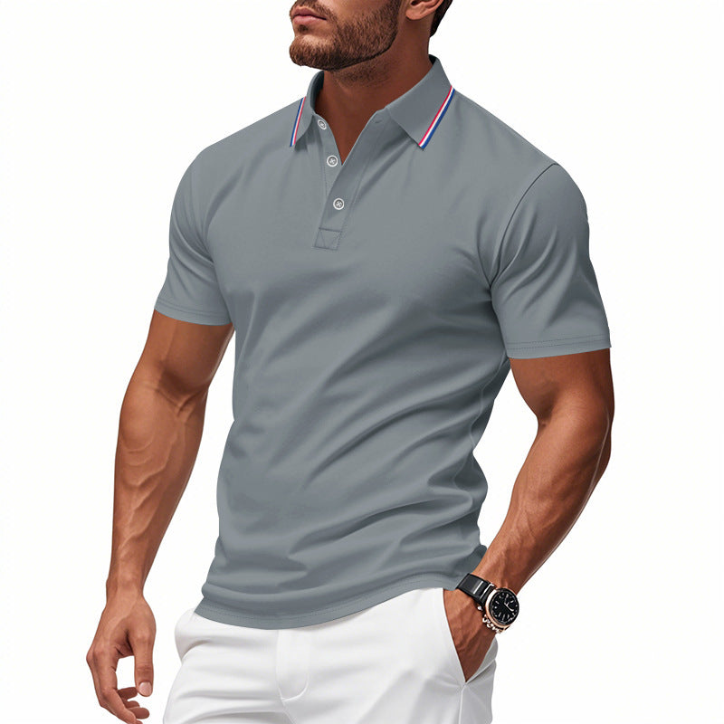 Herren Poloshirt mit modernem Kragen und feuchtigkeitsregulierender Technologie EB