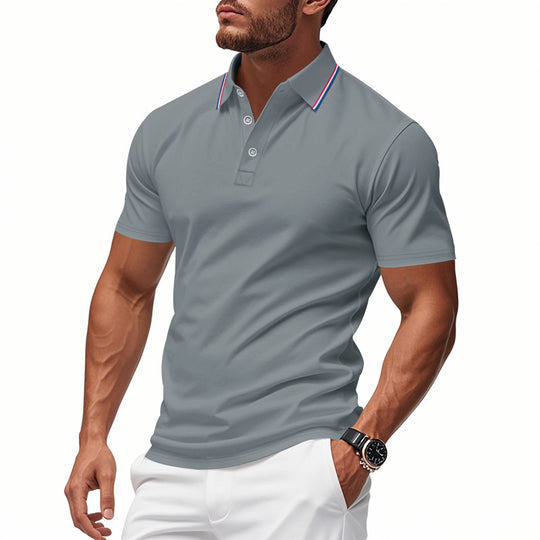 Herren Poloshirt mit modernem Kragen und feuchtigkeitsregulierender Technologie EB
