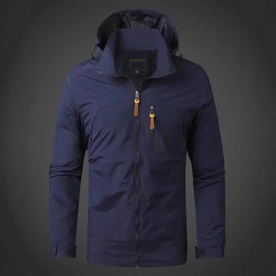 Herren Wetterfeste Funktionsjacke mit verstellbarer Kapuze EB