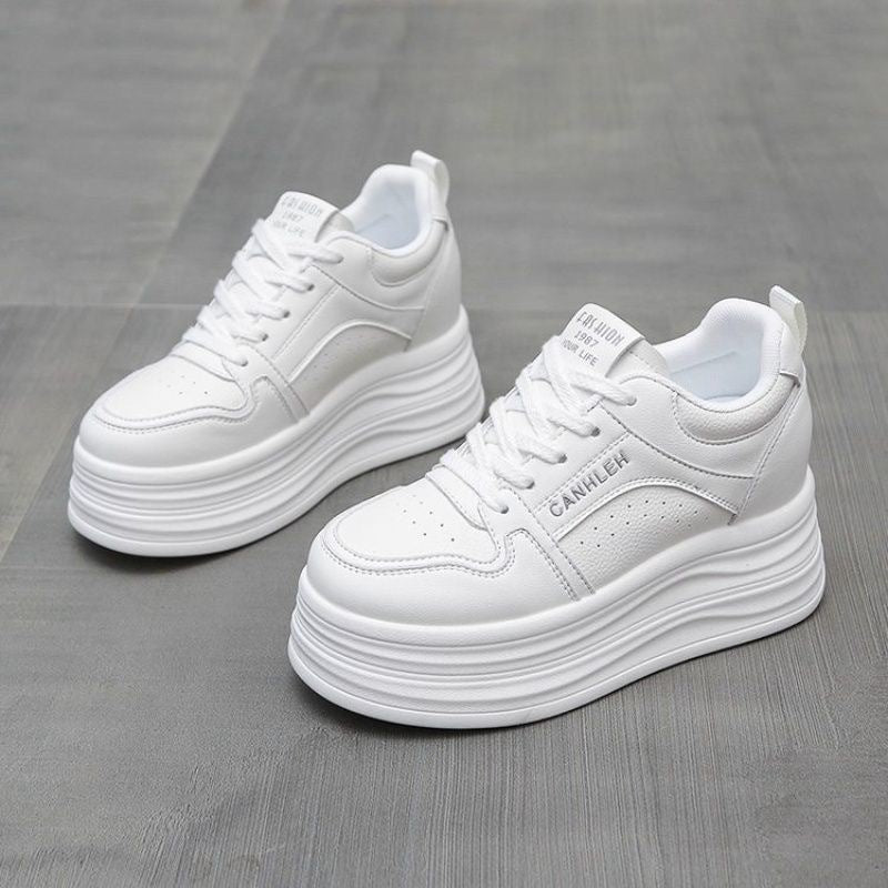 Damen modische Plateau Sneakers EB