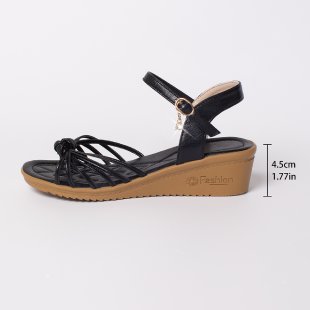 Damen Komfortable Keilsohlen-Sandalen mit Riemchen EB