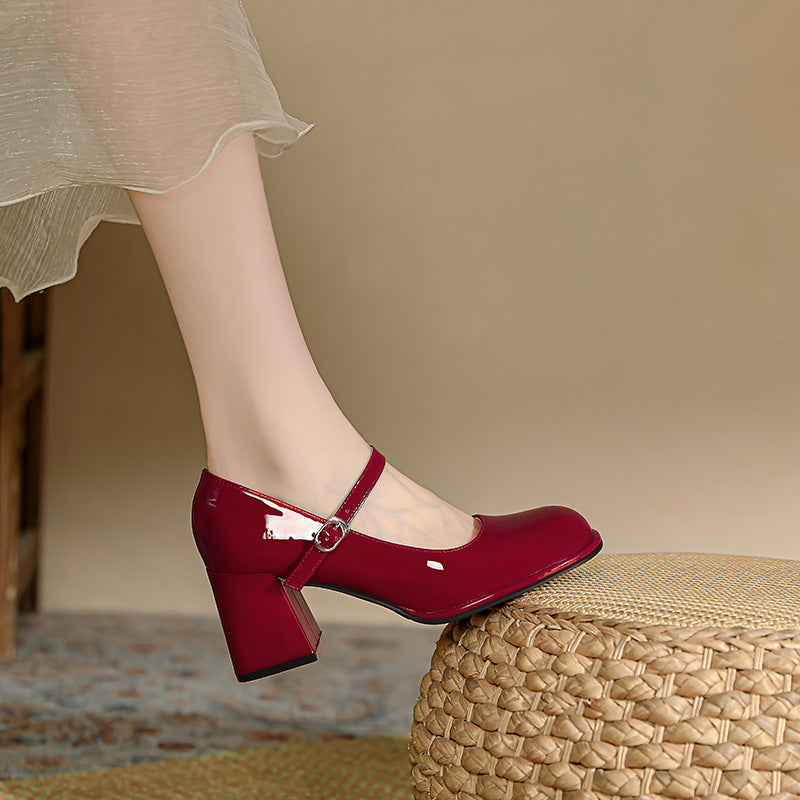 EB | Stilvolle Wasserdichte Mary Jane Pumps