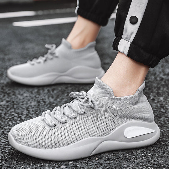 Damen Komfortable Strick-Sneaker mit atmungsaktiver Mesh-Oberfläche EB