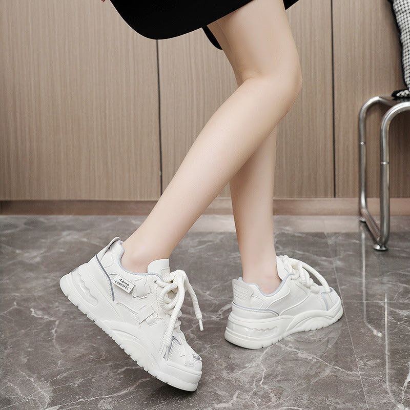 Damen Sportliche Chunky Sneakers mit atmungsaktivem Obermaterial und verstärktem Dämpfungssystem EB