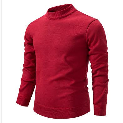 Herren Hochwertiger Strickpullover mit modernem Stehkragen EB