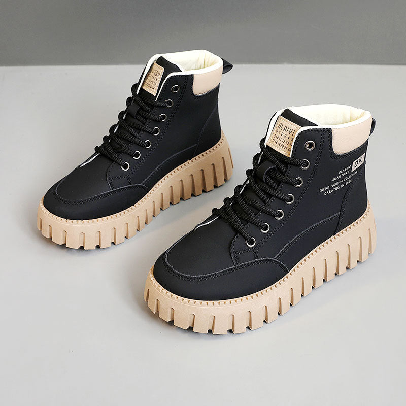 Damen Trendige High-Top Sneakers mit rutschfester Sohle und komfortabeler Dämpfung EB