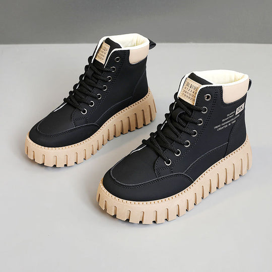 Damen Trendige High-Top Sneakers mit rutschfester Sohle und komfortabeler Dämpfung EB