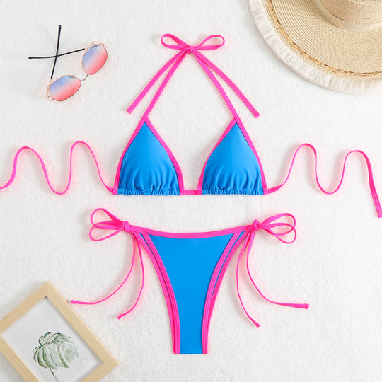 Damen Triangel-Bikini mit verstellbaren Trägern EB