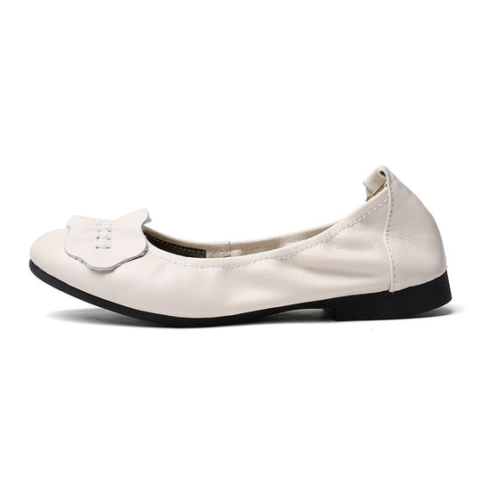 Damen Ballerinas mit dekorativem Schleifenakzent und rutschfester Sohle EB