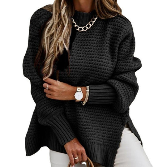 Damen Oversized Pullover mit strukturiertem Strick EB