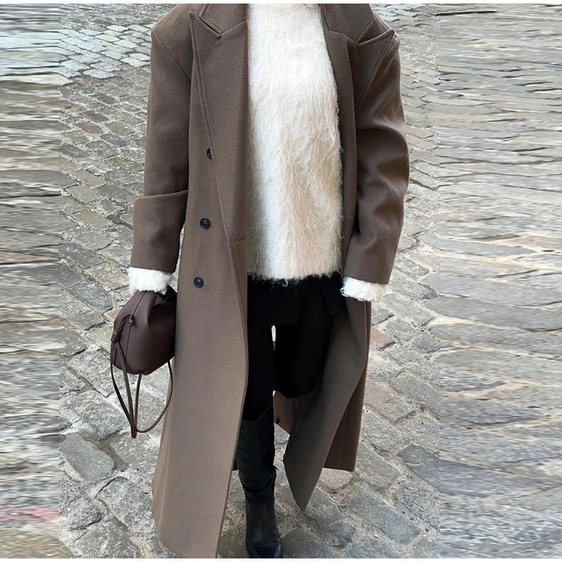 Herren Lange Elegante Doppelreiher EB