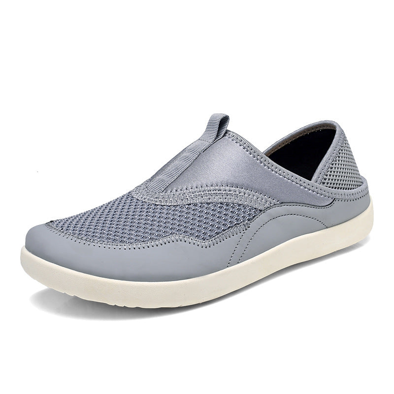 Damen Bequeme Slip-On Sportschuhe mit atmungsaktivem Obermaterial und rutschfester Sohle EB