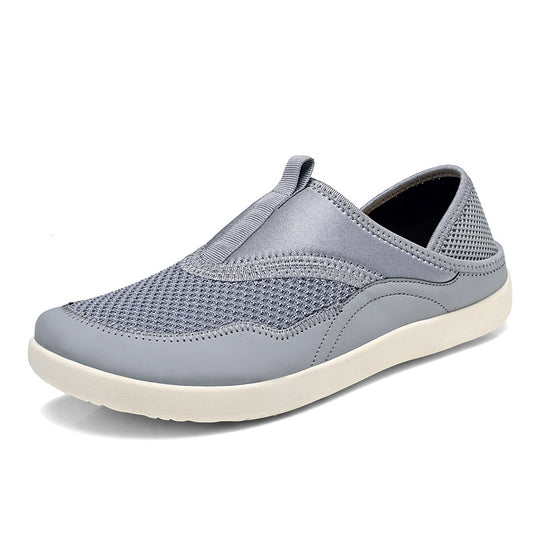 Damen Bequeme Slip-On Sportschuhe mit atmungsaktivem Obermaterial und rutschfester Sohle EB
