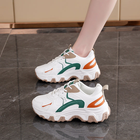 Damen Sportliche Sneaker mit dämpfender Sohle und robustem Profil EB