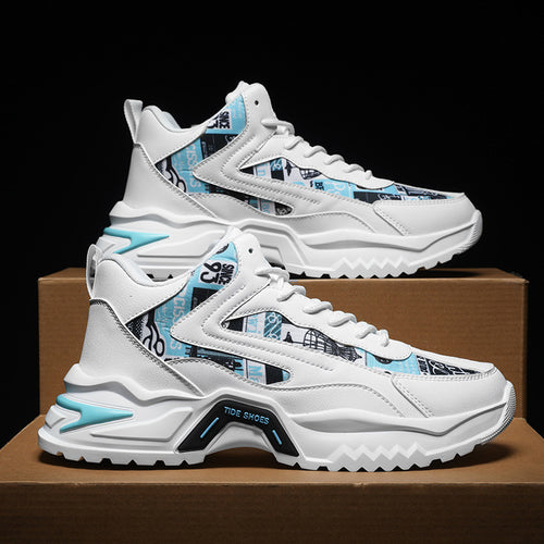 Damen moderne Sneakers mit auffälligem Print und dämpfender Laufsohle EB